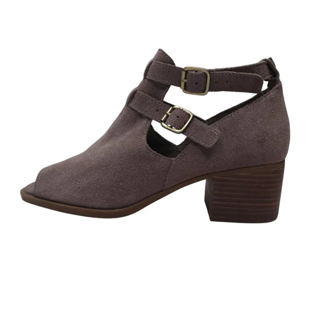 Koolabura by UGG Sophy Suede Open Toe Shootie Ankle Bootie Womens 6.5